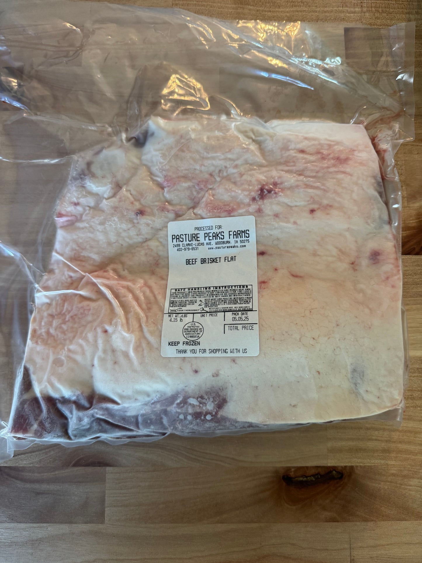 Brisket flat
