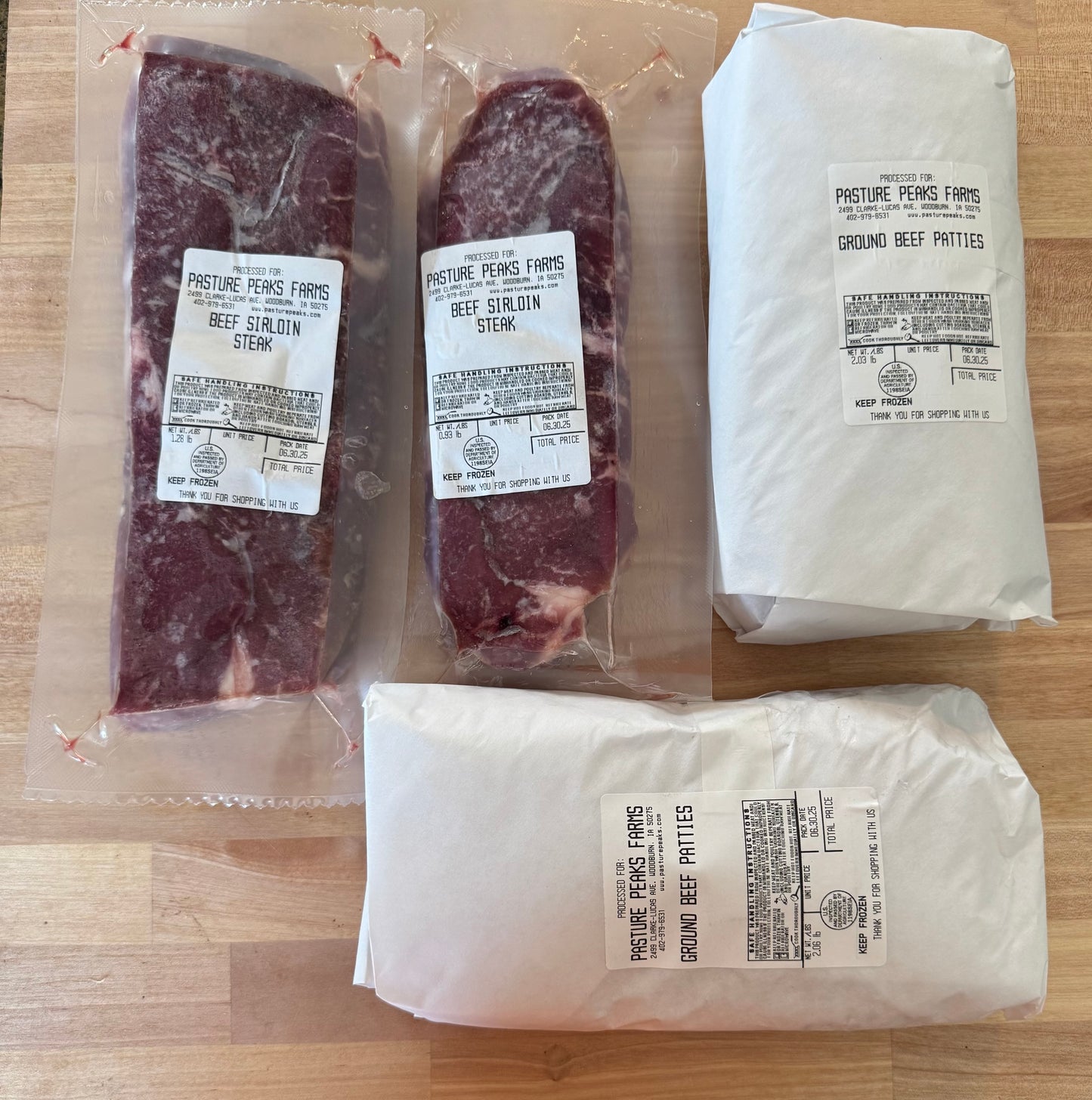 Sirloin burger bundle